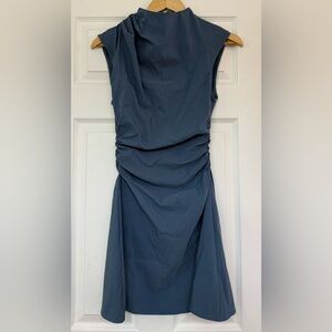 ASOS Design blue side ruched short dress